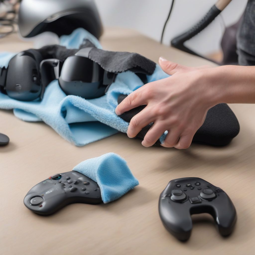 Cleaning VR Controllers