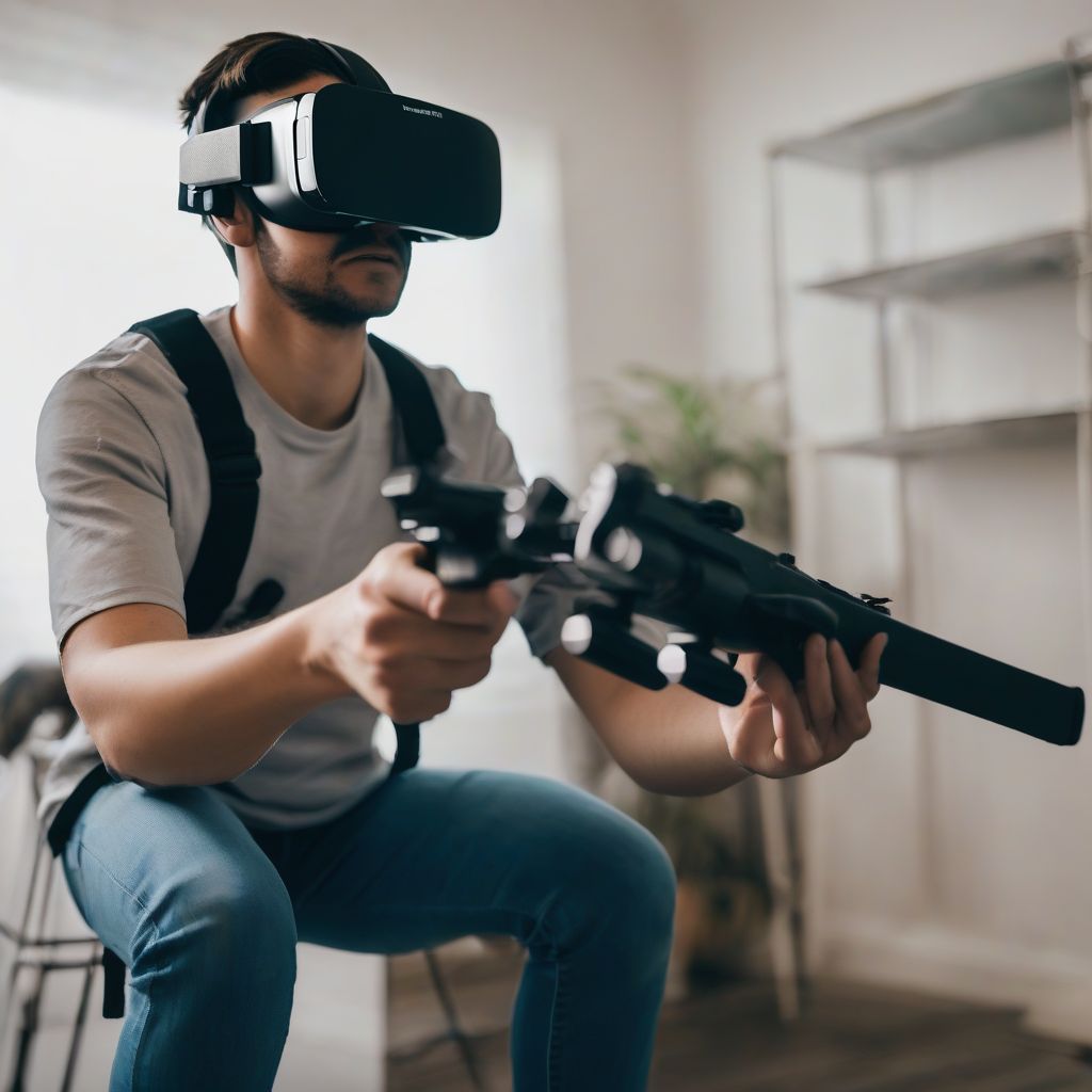 VR Headset and Controllers